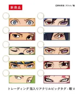 【未開封】NARUTO トレーディング 箔入りアクリルビッグタグ眼Ver.2個
