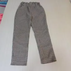 チェック柄ロングパンツ 130サイズ