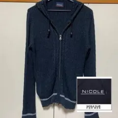 【ほぼ未使用】NICOLE CLUB FOR MEN ジップパーカー
