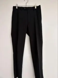 UNIQLO 感動パンツ ウールライク W76 L73 ブラック ストレッチ