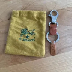 IL BISONTE フック付きキーホルダー