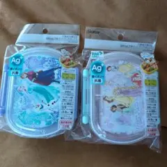 新品未使用）アナと雪の女王＆ディズニープリンセス！抗菌ランチボックス！2個セット