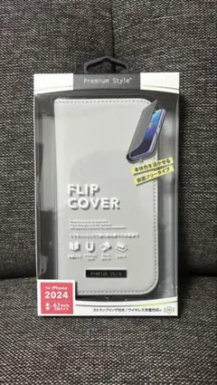 iPhone 2024用フリップカバー 6.1インチ　ケース