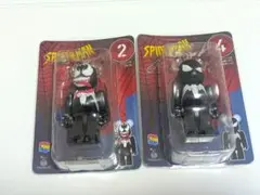 Happyくじ2022 ベアブリック ヴェノム 2番 スパイダーマン(黒)4番