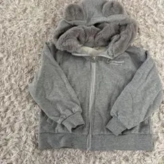 mezzopiano グレー フード付きパーカー S