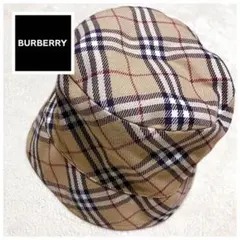 バーバリー 帽子 キャスケット チェック柄 Burberrys' 英国製 - メルカリ