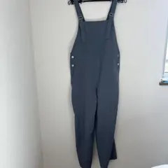 GU ジーユー　サロペットストレートパンツ　ブルー　Lサイズ