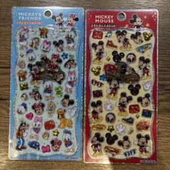 【正規品】プチドロステッカー　ミッキー2セット