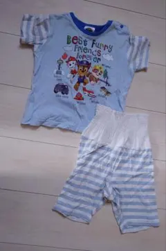 パウパトロール半袖パジャマセット 90 水色 アニメキャラクター