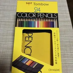 トンボ鉛筆 色鉛筆 布製ロールケース入り 24色CR-NQ24C