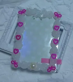 ハンドメイド　硬質ケース　ブロマイドケース　ホイップデコ　推し活　クリア