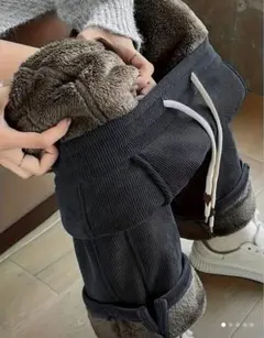 【値下中】コーデュロイ ワイドレッグパンツ