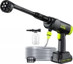 高圧洗浄機❣️充電式 洗車機 自吸式 軽量 小型 コードレス 強力洗浄