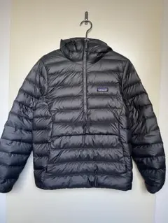 正月セール11日まで　名作　patagonia 黒ダウンセーターアノラックダウン
