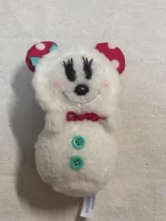 スノースノー ミニー ディズニー 2016 クリスマス ぬいぐるみバッジ