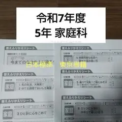カラーテスト　５年　見直しシート　令和7年度 令和7年度 5年 家庭科 ふりかえりシート カラーテスト 日本標準 東京
