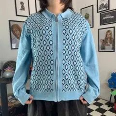 TTT_MSW 23SS Diamond Knit Polo Mサイズ　グリーン TTT_MSW 23SS Diamond Knit Polo Mサイズグリーン