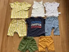 子供服80㎝　チャンピオン　ユニクロ　男の子　ズボン　Tシャツ　半袖　まとめ売り