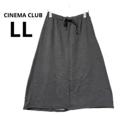 CINEMA CLUB スウェットスカート LL ダークグレー 大きいサイズ