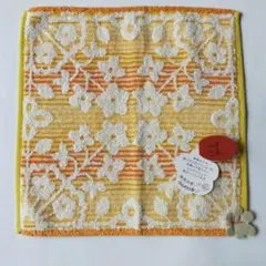 Sybilla シビラ タオルハンカチ 花柄 イエロー 新品 タグ付きのサムネイル