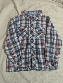 familiar　チェック柄　コットンシャツ