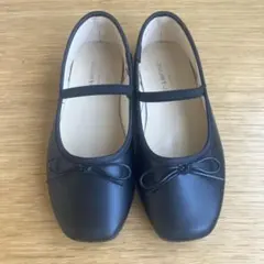 ブラック バレエシューズ 19.0cm フォーマル 卒園式・入学式