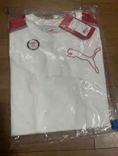 【新品タグ付】PUMA プーマ Tシャツ Lサイズ ヒットユニオン日本製ホワイト