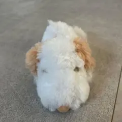 犬のぬいぐるみ 白茶