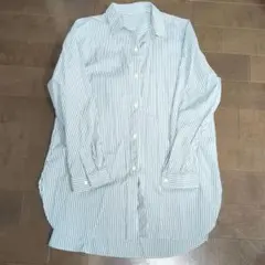 グローバルワーク☆365日マイスタイルシャツ グリーンストライプ XL！