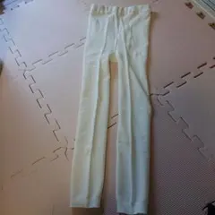 レギンス 白 無地 美品 110 120 130 キッズ 発表会 綿 混