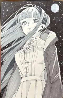 プ*。様 Ｎｏ．59 手描きイラスト 葬送のフリーレン フェルン ファンアート
