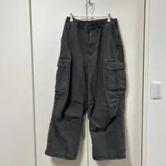 GU デニムカーゴパンツ ブラックのサムネイル