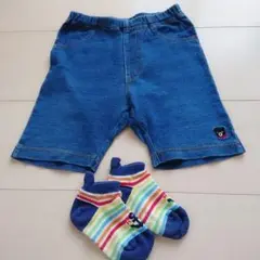 ミキハウスダブルB ★B君の短パン＆靴下セット80cm