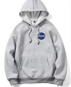 NASAパーカー 韓国風 裏起毛 韓国ファッション SHEIN