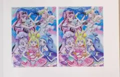 匿名配送　アニメディア　11月号　キミとアイドルプリキュア　クリアファイル　×2