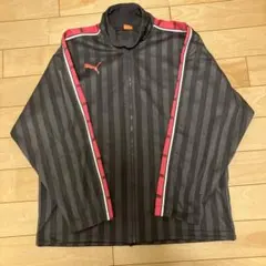 Puma プーマ ジャージ上 S-Mピンク×ダークグレー　Y2K プージャ