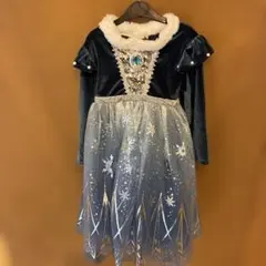 雪の結晶プリント アナと雪の女王ドレス 100cm