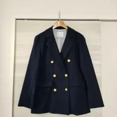 美品 ユナイテッドアローズ 紺ブレ ダブル 金ボタン 毛 S - メルカリ