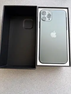 【美品箱付属】iPhone 11 Pro 256GBミッドナイトグリーン