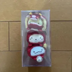 すみっコぐらし 海外限定 赤龍 金龍 てのりぬいぐるみセット ねこ