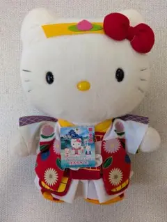 ハローキティ 桃太郎 ぬいぐるみ　岡山限定 ハローキティ ご当地ぬいぐるみ 岡山限定 桃太郎 開封済 タグ付き