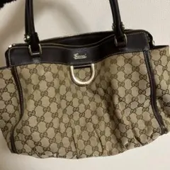 GUCCI アビー 黒 レザー ワンショルダー 189833 ホーボーバッグ - メルカリ