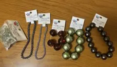 パーツクラブ　アクリル、樹脂玉　カットガラス　チェーンパーツ　まとめ売り