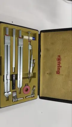 rotring 製図用コンパス セット ケース付き