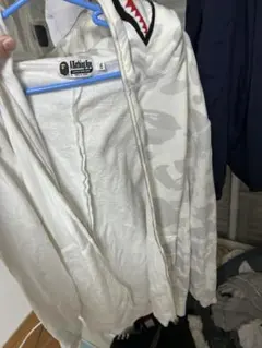 A Bathing Ape ホワイトカモフラパーカー
