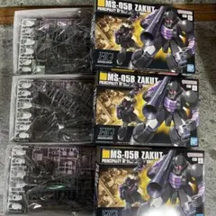 HGUC 1/144 ザクI 黒い三連星仕様 　3機のサムネイル