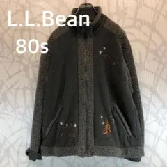 エルエルビーン L.L.Bean 80s フリースジャケット 刺繍ロゴ　R