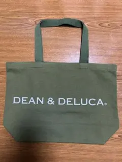⭐️DEAN&DELUCAトートバッグ グリーン シルバーロゴ Lサイズ⭐️