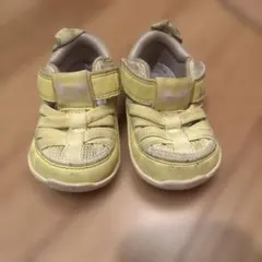 IFME イエロー ベビーサンダル 12cm