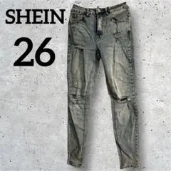 SHEIN 【26】スキニーデニム ブルー
